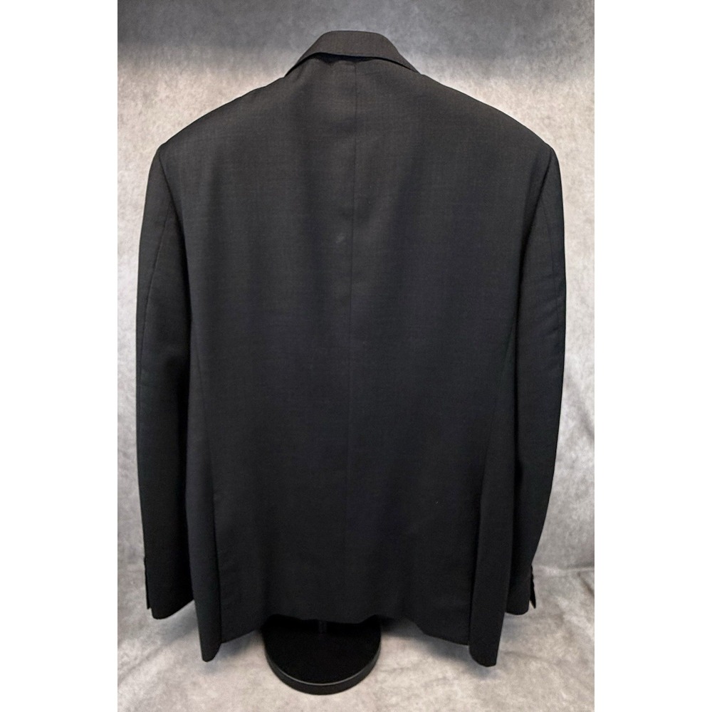 Luciano Bardelli Mens Sport Coat Blazer 38R Black Wool Cashmere Italy Super 150s - Picture 3 of 12